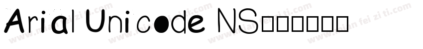 Arial Unicode NS字体转换
